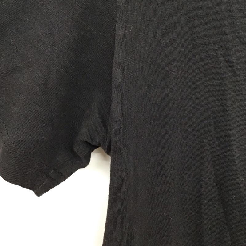 ハイドロゲン HYDROGEN Tシャツ 半袖 半袖カットソー プリントTシャツ Vネックカットソー S 無地 黒 / ブラック / black メンズ USED 古着 中古 10155915