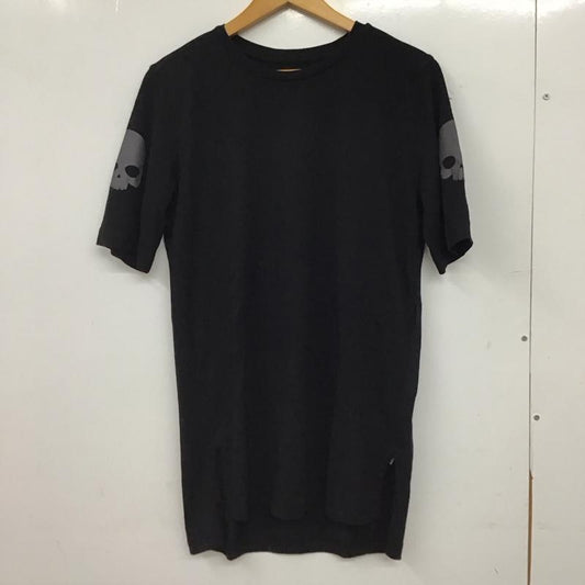 ハイドロゲン HYDROGEN Tシャツ 半袖 半袖カットソー プリントTシャツ クルーネックカットソー XS ロゴ、文字 黒 / ブラック / black メンズ USED 古着 中古 10155916