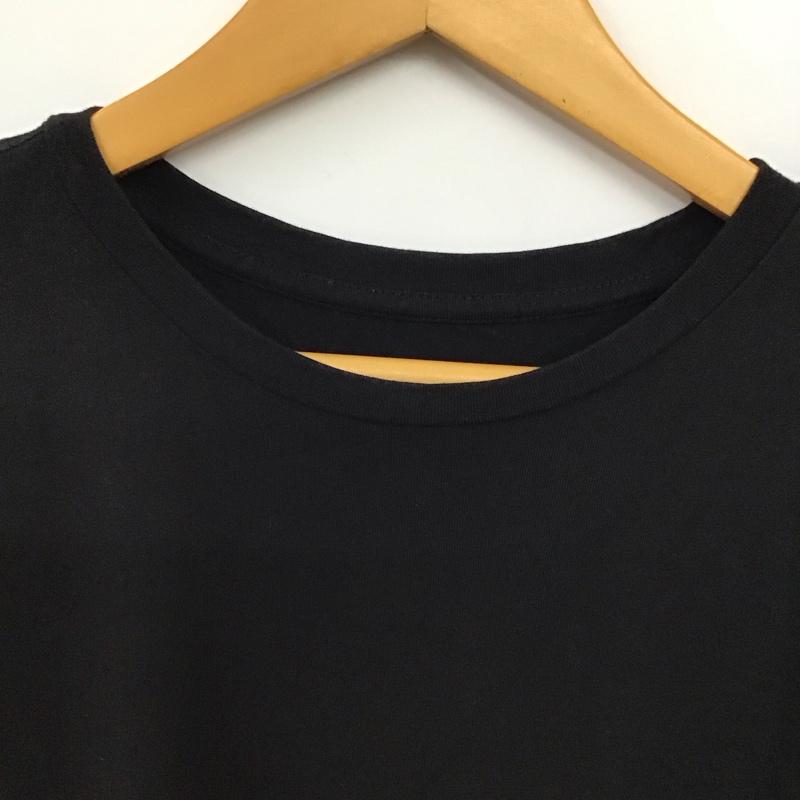 ハイドロゲン HYDROGEN Tシャツ 半袖 半袖カットソー プリントTシャツ クルーネックカットソー XS ロゴ、文字 黒 / ブラック / black メンズ USED 古着 中古 10155916