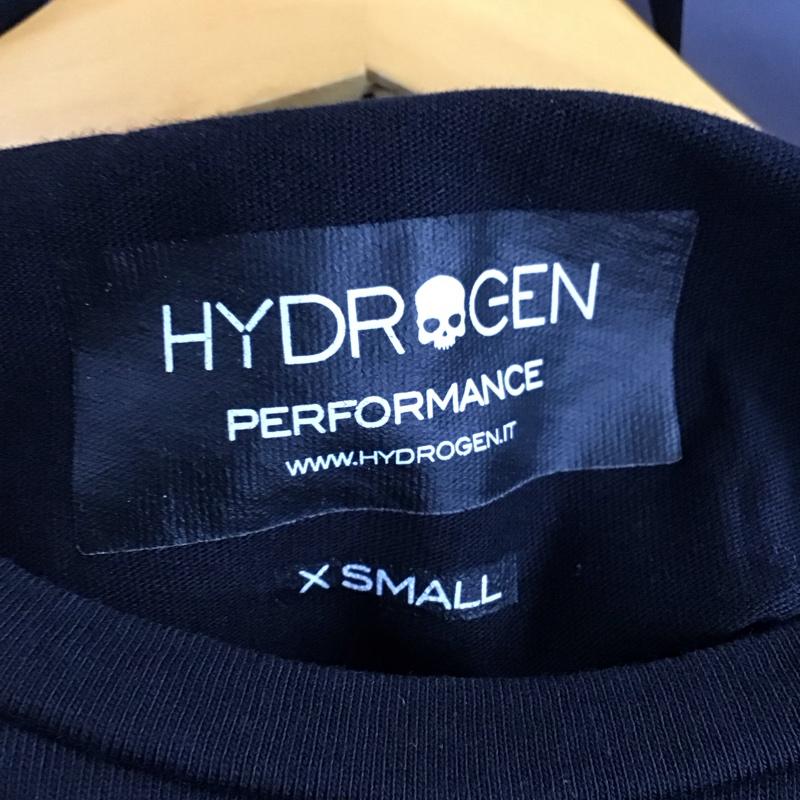 ハイドロゲン HYDROGEN Tシャツ 半袖 半袖カットソー プリントTシャツ クルーネックカットソー XS ロゴ、文字 黒 / ブラック / black メンズ USED 古着 中古 10155916