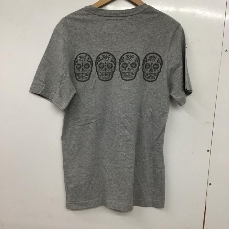 ハイドロゲン HYDROGEN Tシャツ 半袖 半袖カットソー プリントTシャツ クルーネックカットソー S ロゴ、文字 灰 / グレー / gray メンズ USED 古着 中古 10155917