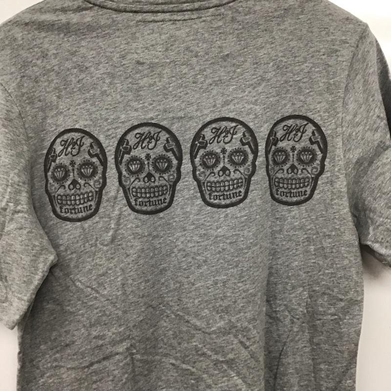 ハイドロゲン HYDROGEN Tシャツ 半袖 半袖カットソー プリントTシャツ クルーネックカットソー S ロゴ、文字 灰 / グレー / gray メンズ USED 古着 中古 10155917