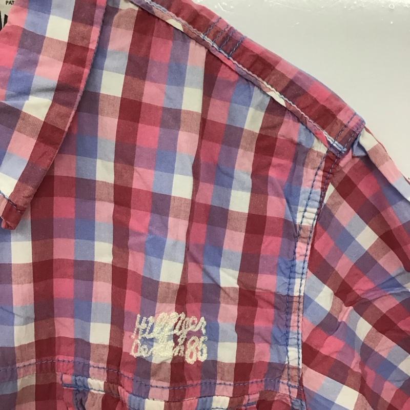 ヒルフィガーデニム HILFIGER DENIM シャツ、ブラウス 半袖 半袖シャツ チェックシャツ カラーシャツ L チェック マルチカラー / マルチカラー / multicolor メンズ USED 古着 中古 10155918