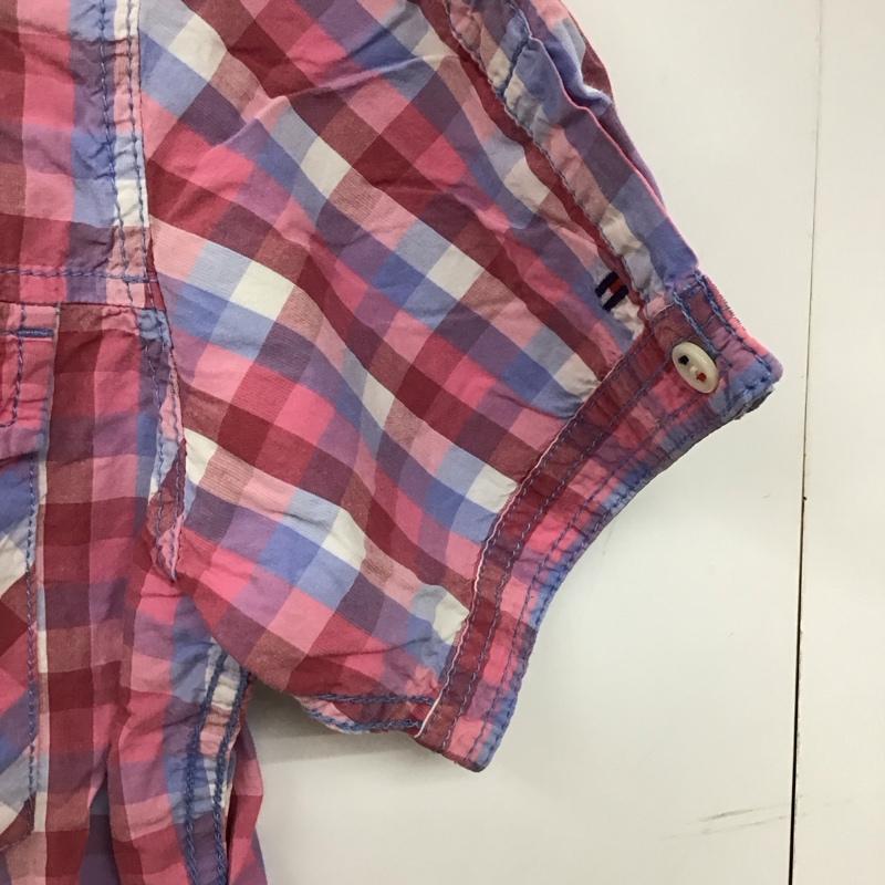 ヒルフィガーデニム HILFIGER DENIM シャツ、ブラウス 半袖 半袖シャツ チェックシャツ カラーシャツ L チェック マルチカラー / マルチカラー / multicolor メンズ USED 古着 中古 10155918