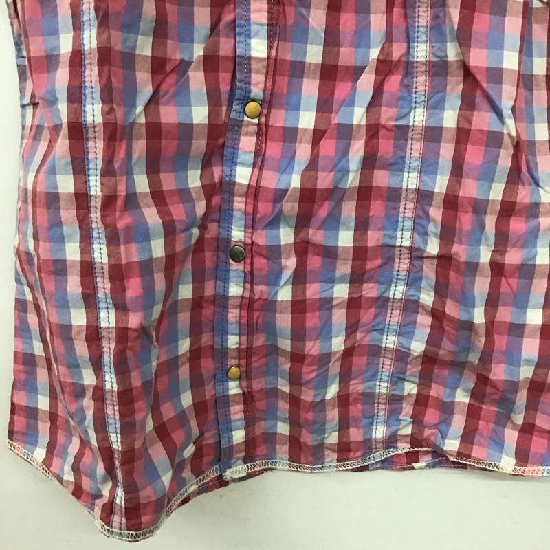 ヒルフィガーデニム HILFIGER DENIM シャツ、ブラウス 半袖 半袖シャツ チェックシャツ カラーシャツ L チェック マルチカラー / マルチカラー / multicolor メンズ USED 古着 中古 10155918