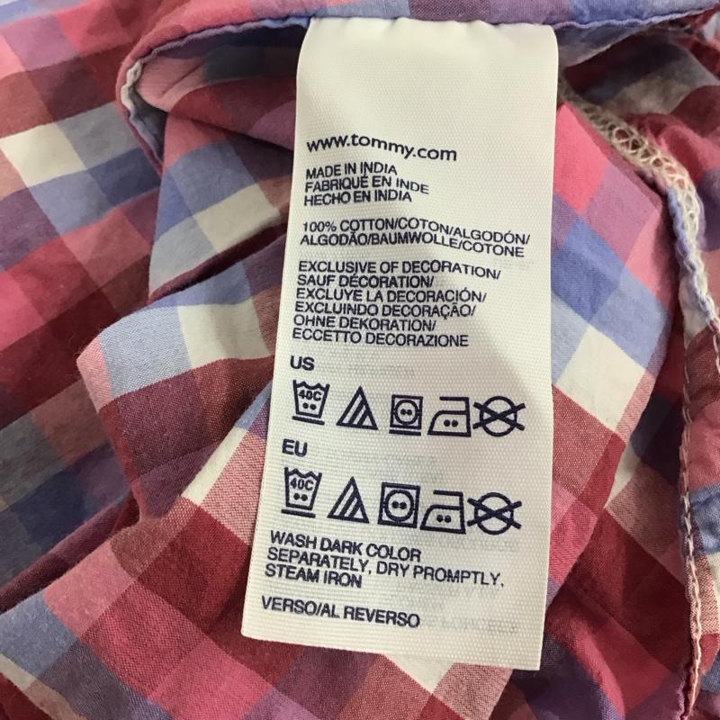 ヒルフィガーデニム HILFIGER DENIM シャツ、ブラウス 半袖 半袖シャツ チェックシャツ カラーシャツ L チェック マルチカラー / マルチカラー / multicolor メンズ USED 古着 中古 10155918