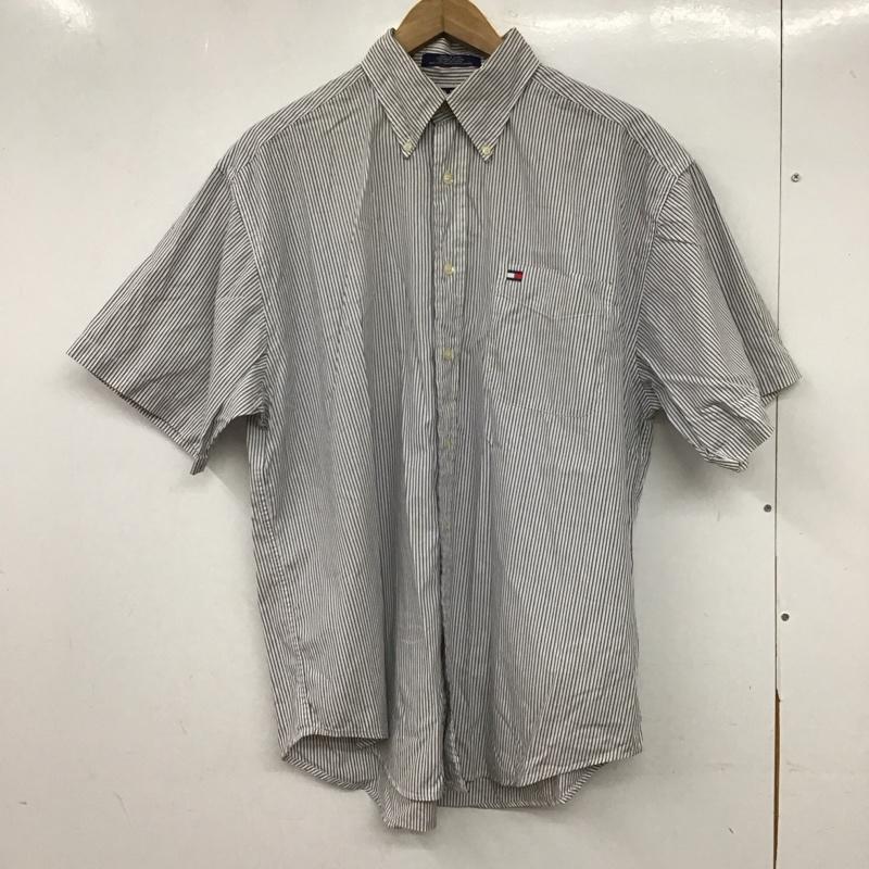 トミーヒルフィガー TOMMY HILFIGER シャツ、ブラウス 半袖 半袖シャツ ストライプシャツ ボタンダウンシャツ M ストライプ マルチカラー / マルチカラー / multicolor メンズ USED 古着 中古 10155919