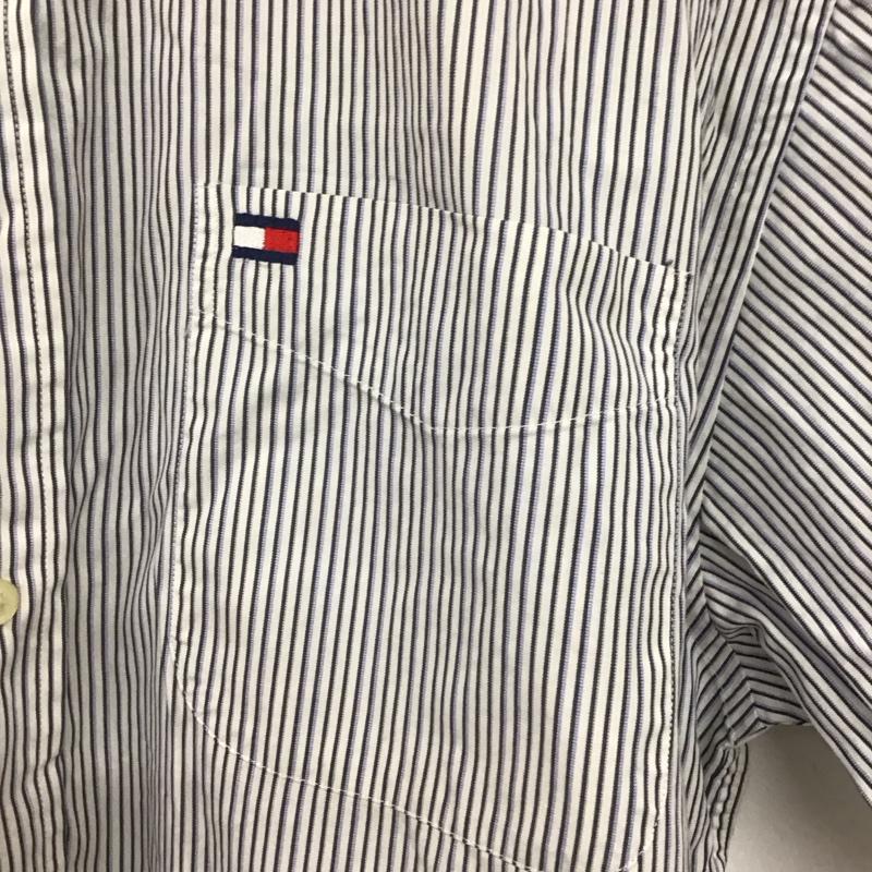 トミーヒルフィガー TOMMY HILFIGER シャツ、ブラウス 半袖 半袖シャツ ストライプシャツ ボタンダウンシャツ M ストライプ マルチカラー / マルチカラー / multicolor メンズ USED 古着 中古 10155919