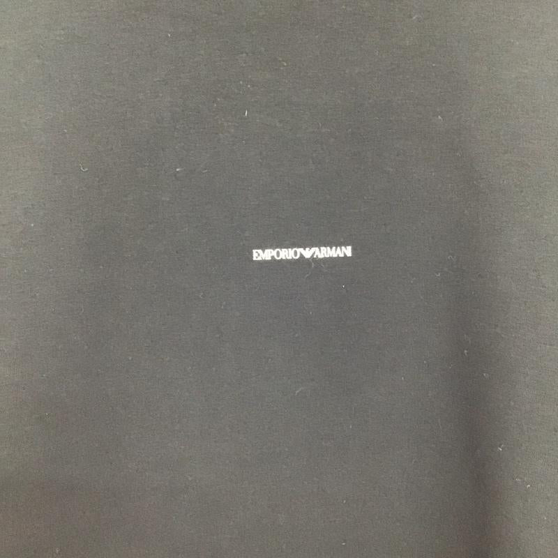エンポリオアルマーニ EMPORIO ARMANI カットソー 長袖 長袖カットソー プリントカットソー クルーネック M ロゴ、文字 黒 / ブラック / black メンズ USED 古着 中古 10155920