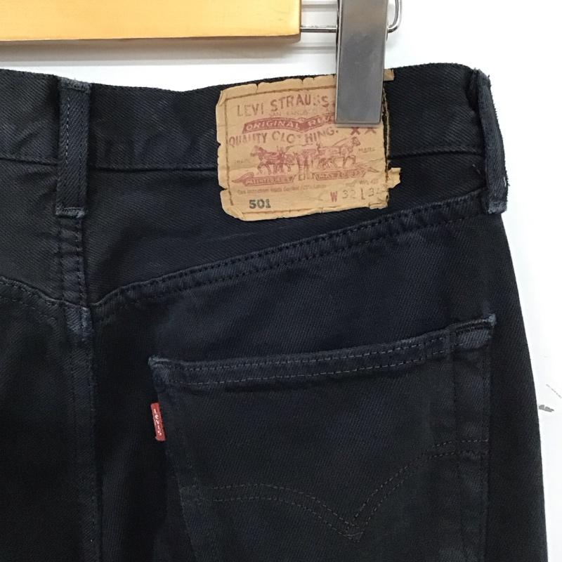 リーバイストラウスアンドコー Levi Strauss & co. パンツ デニム、ジーンズ デニムパンツ ワイドパンツ カジュアルパンツ 32インチ 無地 黒 / ブラック / black メンズ USED 古着 中古 10155922