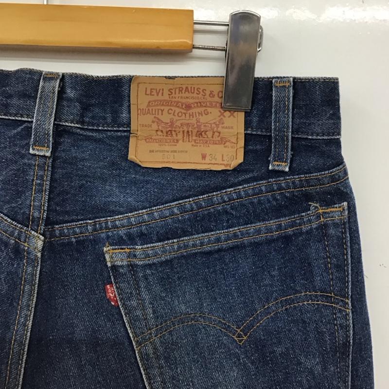 リーバイストラウスアンドコー Levi Strauss & co. パンツ デニム、ジーンズ デニムパンツ ワイドパンツ カジュアルパンツ 34 無地 インディゴ / インディゴ / Indigo メンズ USED 古着 中古 10155923