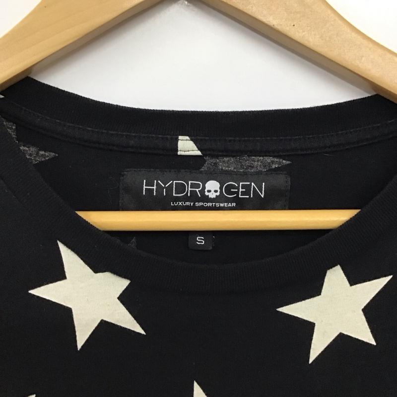 ハイドロゲン HYDROGEN Tシャツ 半袖 半袖カットソー プリントTシャツ クルーネックカットソー S ロゴ、文字 黒 / ブラック / black メンズ USED 古着 中古 10155925