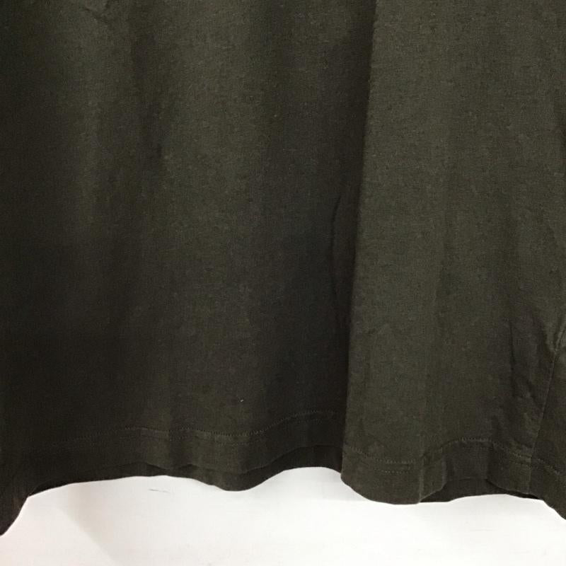ハイドロゲン HYDROGEN Tシャツ 半袖 半袖カットソー プリントTシャツ Vネックカットソー XS ロゴ、文字 カーキ / カーキ / khaki メンズ USED 古着 中古 10155926