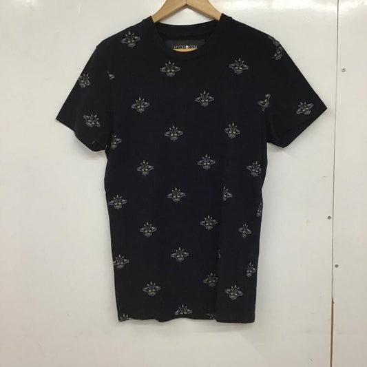 ハイドロゲン HYDROGEN Tシャツ 半袖 半袖カットソー プリントTシャツ クルーネックカットソー S プリント 黒 / ブラック / black メンズ USED 古着 中古 10155927