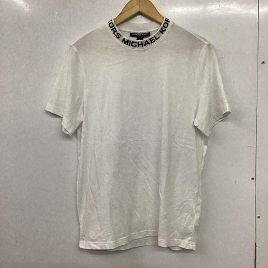 マイケルコース MICHAEL KORS Tシャツ 半袖 半袖カットソー プリントTシャツ クルーネックカットソー S ロゴ、文字 白 / ホワイト / white メンズ USED 古着 中古 10155928