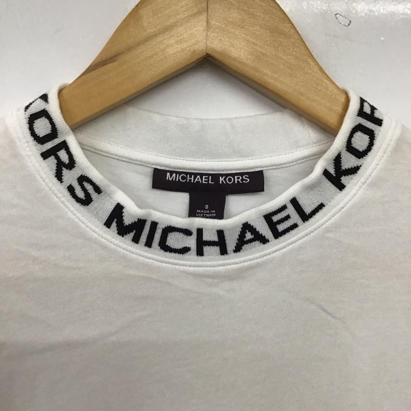 マイケルコース MICHAEL KORS Tシャツ 半袖 半袖カットソー プリントTシャツ クルーネックカットソー S ロゴ、文字 白 / ホワイト / white メンズ USED 古着 中古 10155928