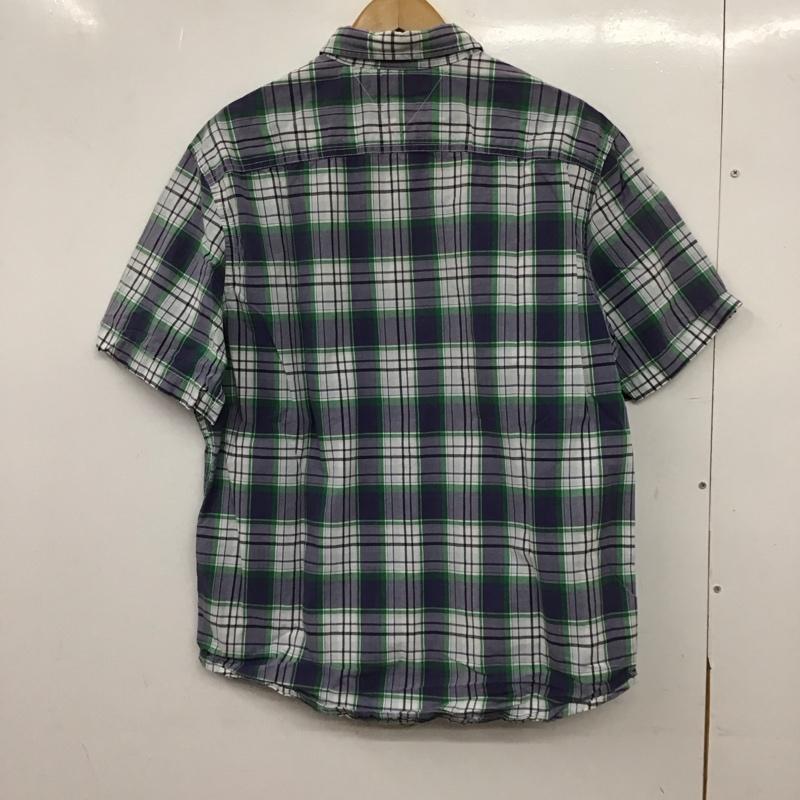 トミーヒルフィガー TOMMY HILFIGER シャツ、ブラウス 半袖 半袖シャツ チェックシャツ ボタンダウンシャツ L チェック マルチカラー / マルチカラー / multicolor メンズ USED 古着 中古 10155929