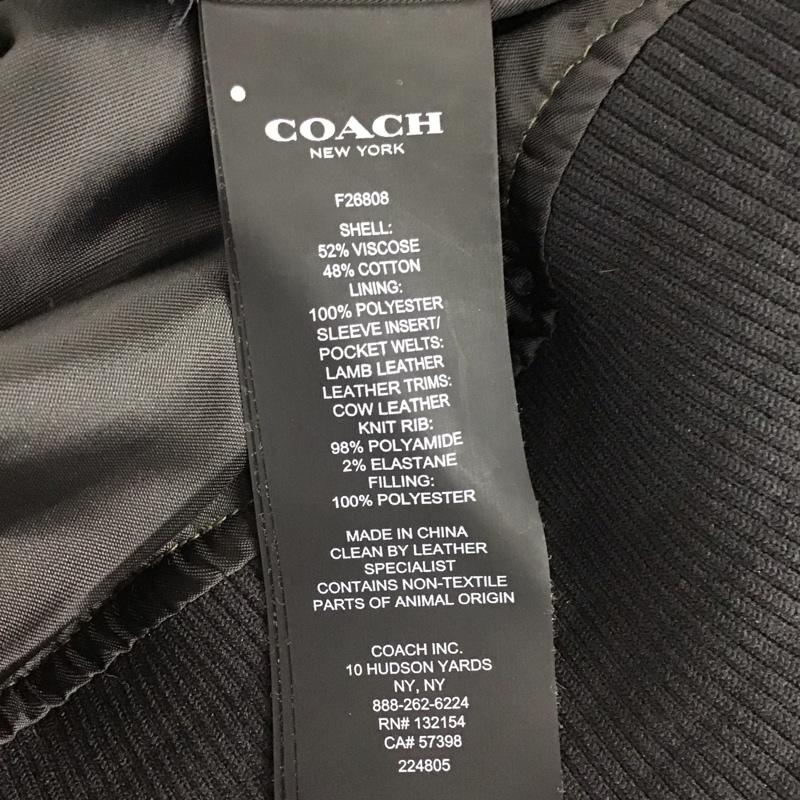 コーチ COACH ジャケット、上着 ジャンパー、ブルゾン アウター フロントボタン ノーカラージャケット S ロゴ、文字 カーキ / カーキ / khaki メンズ USED 古着 中古 10155930