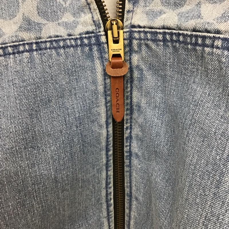 コーチ COACH ジャケット、上着 ジャンパー、ブルゾン ジップアップジャケットパーカー アウター M ロゴ、文字 インディゴ / インディゴ / Indigo メンズ USED 古着 中古 10155931