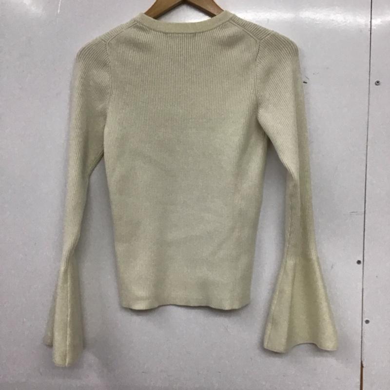 グリーンレーベルリラクシング green label relaxing ニット、セーター 長袖 長袖ニットカットソー クルーネック セーター 無地 アイボリー / アイボリー / レディース USED 古着 中古 10155934