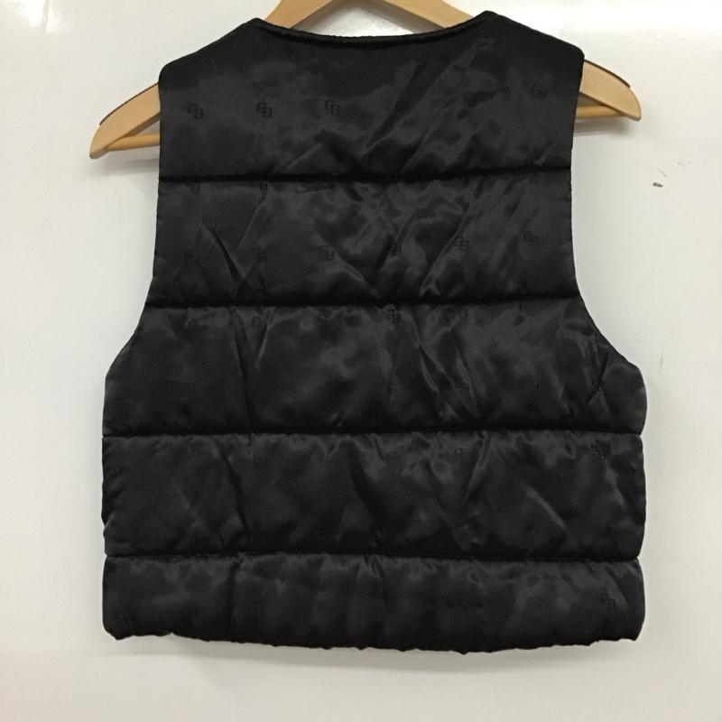 ジェイダ GYDA ベスト ベスト ダウンベスト フロントボタン アウター FREE ロゴ、文字 黒 / ブラック / black レディース USED 古着 中古 10155935