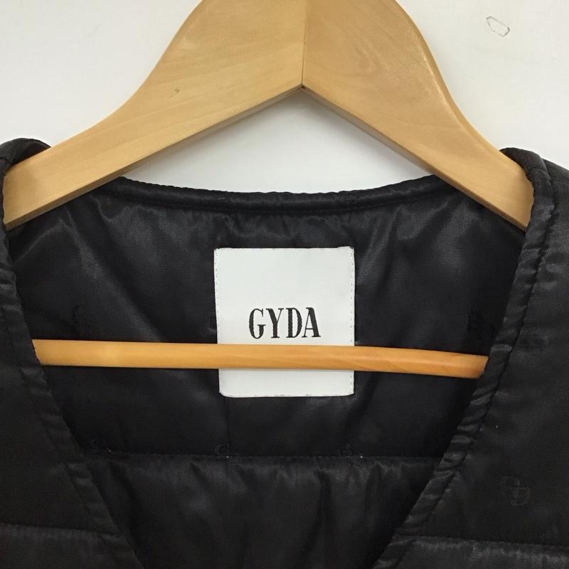 ジェイダ GYDA ベスト ベスト ダウンベスト フロントボタン アウター FREE ロゴ、文字 黒 / ブラック / black レディース USED 古着 中古 10155935