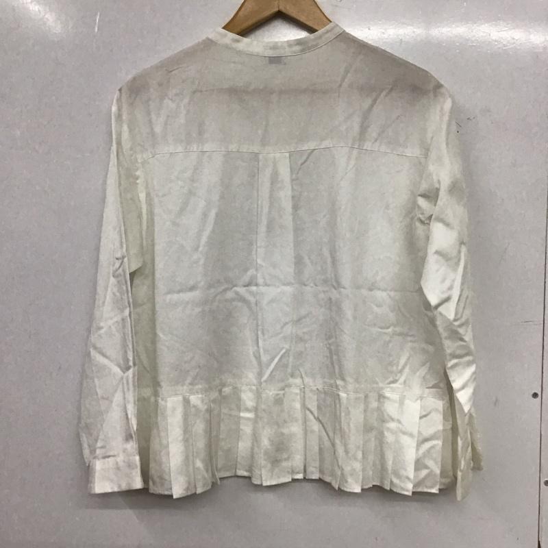 ツムグ tumugu シャツ、ブラウス 長袖 長袖シャツ 無地シャツ ノーカラーシャツ FREE 無地 白 / ホワイト / white レディース USED 古着 中古 10155938