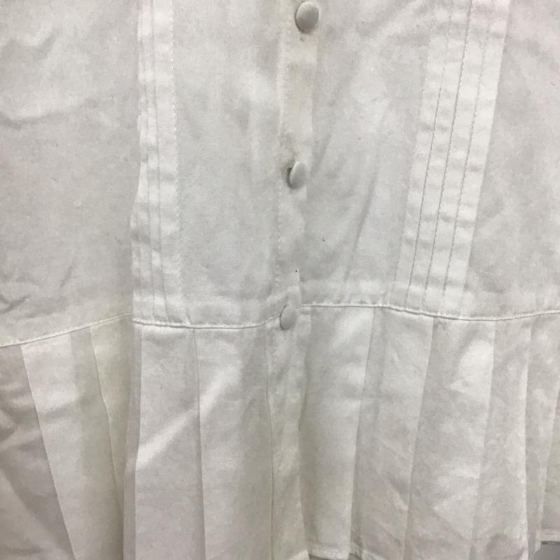 ツムグ tumugu シャツ、ブラウス 長袖 長袖シャツ 無地シャツ ノーカラーシャツ FREE 無地 白 / ホワイト / white レディース USED 古着 中古 10155938