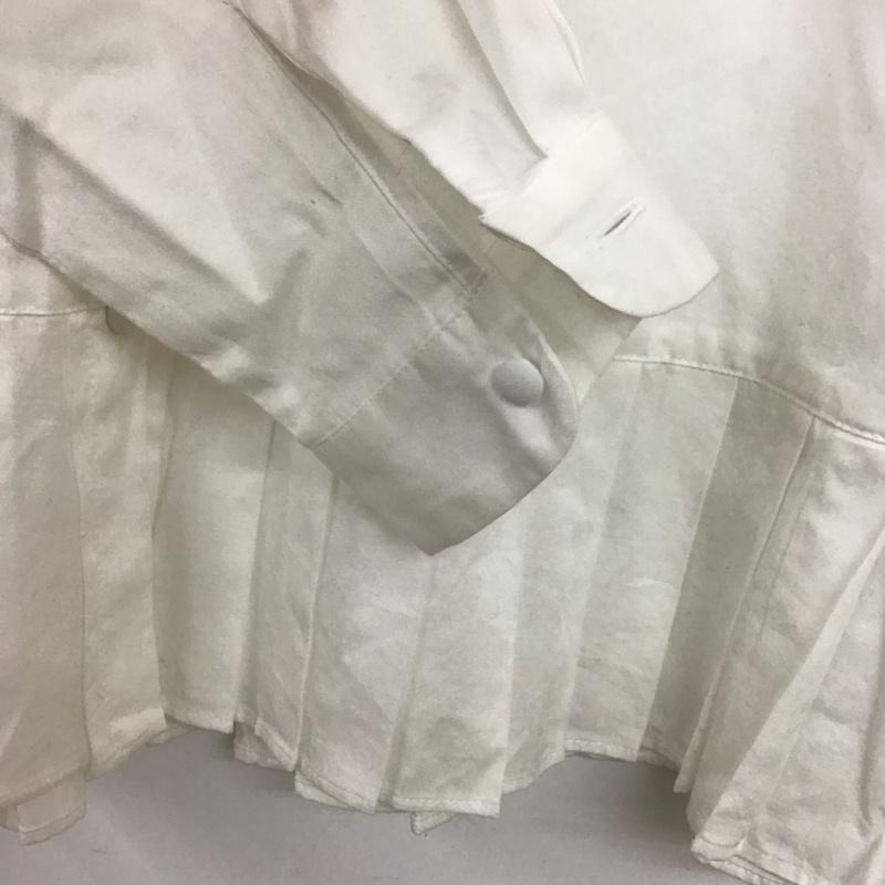 ツムグ tumugu シャツ、ブラウス 長袖 長袖シャツ 無地シャツ ノーカラーシャツ FREE 無地 白 / ホワイト / white レディース USED 古着 中古 10155938