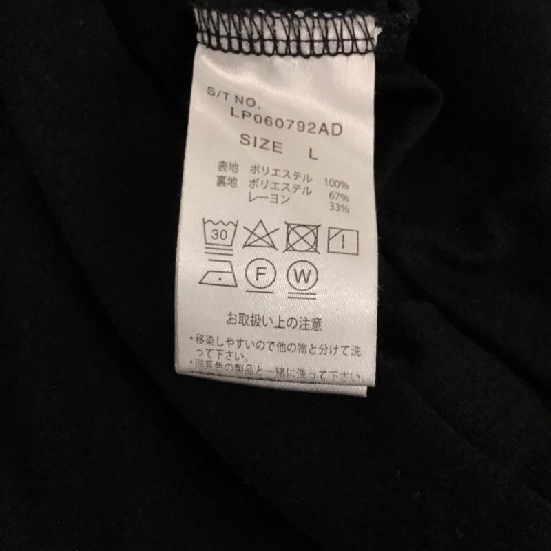 レプシィム LEPSIM カットソー 半袖 半袖カットソー クルーネックカットソー L 総柄 黒 / ブラック / black レディース USED 古着 中古 10155943