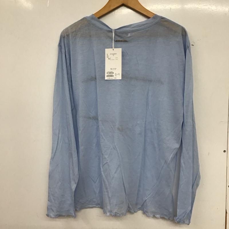 レイカズン Ray Cassin カットソー 長袖 長袖カットソー プリントカットソー クルーネック FREE ロゴ、文字 青 / ブルー / blue レディース USED 古着 中古 10155947