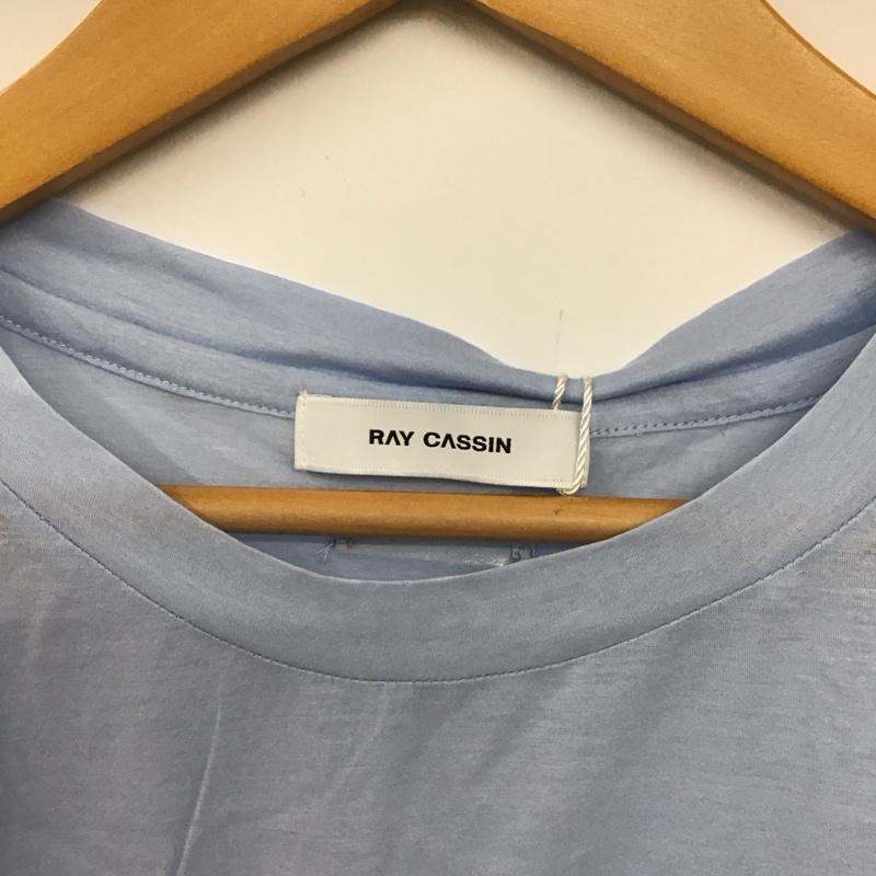 レイカズン Ray Cassin カットソー 長袖 長袖カットソー プリントカットソー クルーネック FREE ロゴ、文字 青 / ブルー / blue レディース USED 古着 中古 10155947