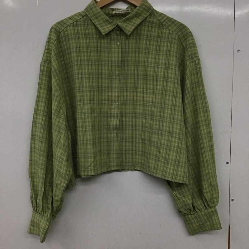 ナイスクラップ NICE CLAUP シャツ、ブラウス 長袖 長袖シャツ チェックシャツ カラーシャツ フロントボタン FREE チェック マルチカラー / マルチカラー / multicolor レディース USED 古着 中古 10155950