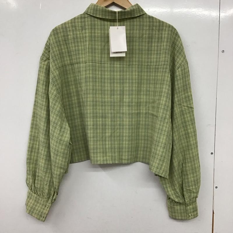 ナイスクラップ NICE CLAUP シャツ、ブラウス 長袖 長袖シャツ チェックシャツ カラーシャツ フロントボタン FREE チェック マルチカラー / マルチカラー / multicolor レディース USED 古着 中古 10155950