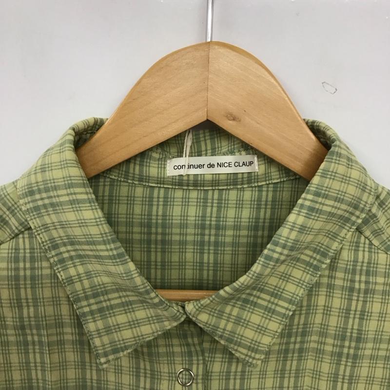 ナイスクラップ NICE CLAUP シャツ、ブラウス 長袖 長袖シャツ チェックシャツ カラーシャツ フロントボタン FREE チェック マルチカラー / マルチカラー / multicolor レディース USED 古着 中古 10155950