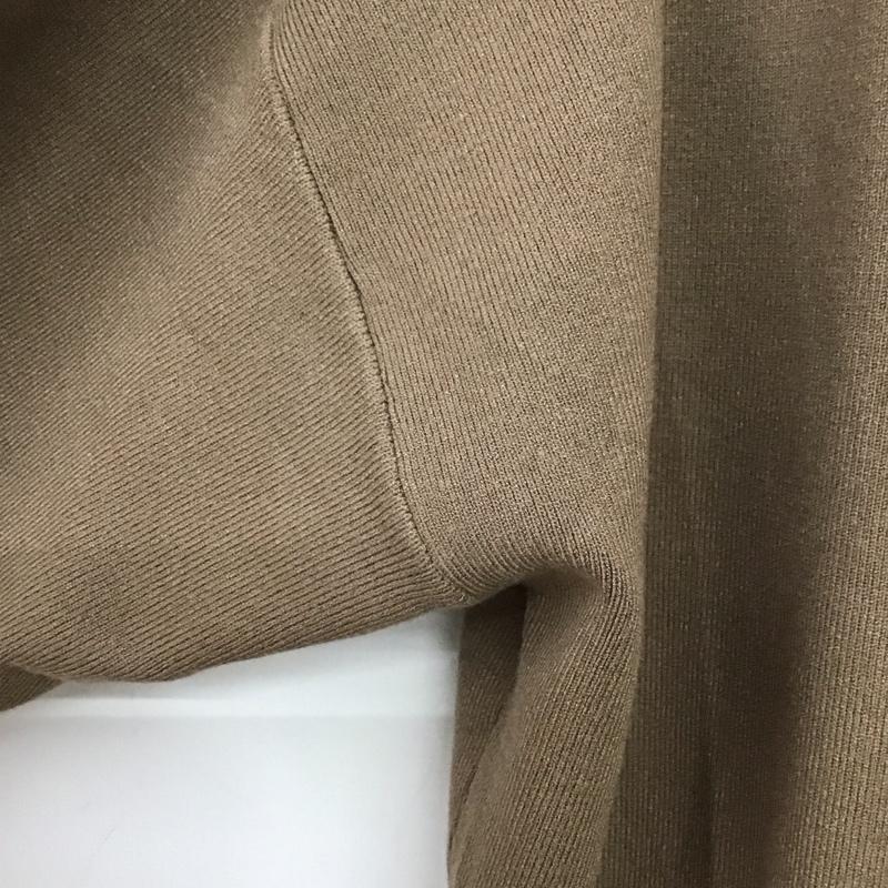 ジョイントワークス JOINT WORKS カーディガン 長袖 長袖ニットカーディガン ノーカラー M 無地 茶 / ブラウン / brown レディース USED 古着 中古 10155952