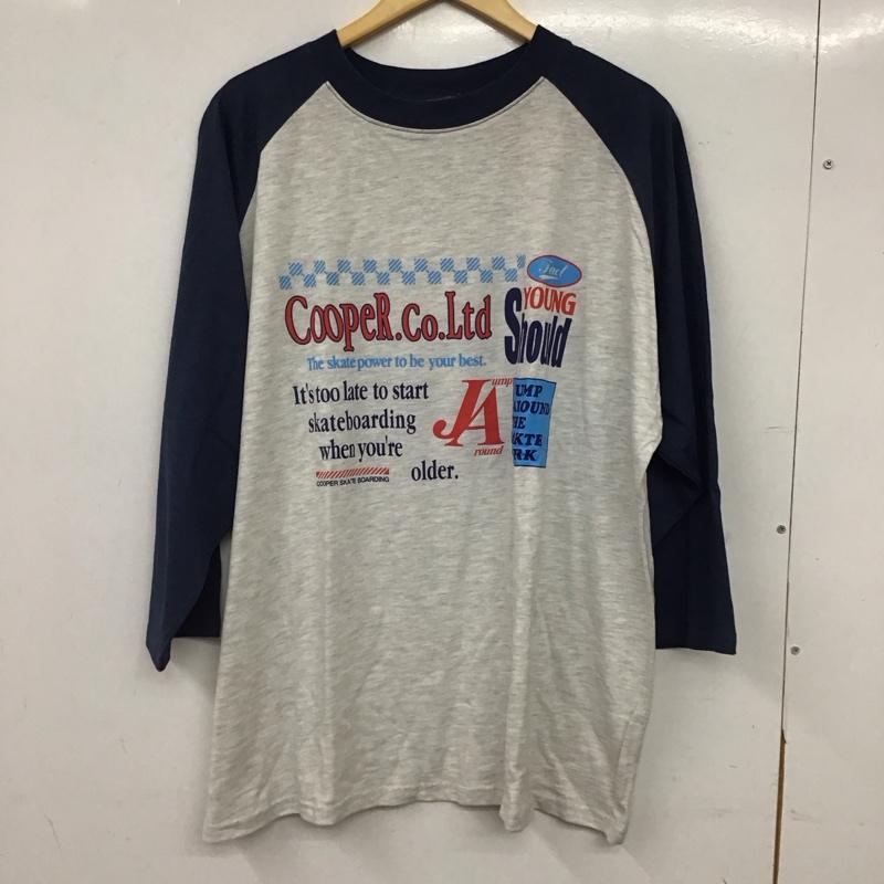 フーズフーギャラリー WHO S WHO gallery カットソー 長袖 半袖カットソー プリントTシャツ クルーネックカットソー FREE プリント 紺 / ネイビー / navy X 灰 / グレー / gray レディース USED 古着 中古 10155954