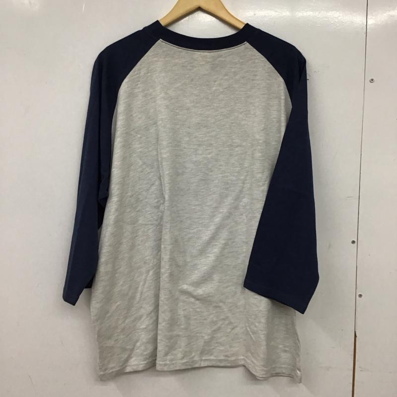 フーズフーギャラリー WHO S WHO gallery カットソー 長袖 半袖カットソー プリントTシャツ クルーネックカットソー FREE プリント 紺 / ネイビー / navy X 灰 / グレー / gray レディース USED 古着 中古 10155954