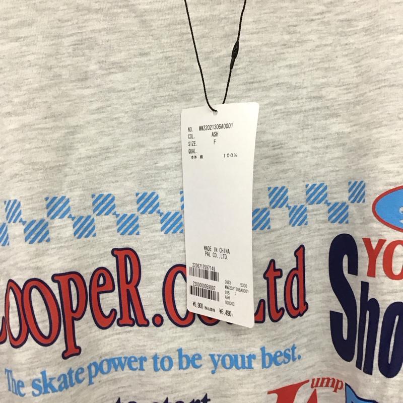 フーズフーギャラリー WHO S WHO gallery カットソー 長袖 半袖カットソー プリントTシャツ クルーネックカットソー FREE プリント 紺 / ネイビー / navy X 灰 / グレー / gray レディース USED 古着 中古 10155954