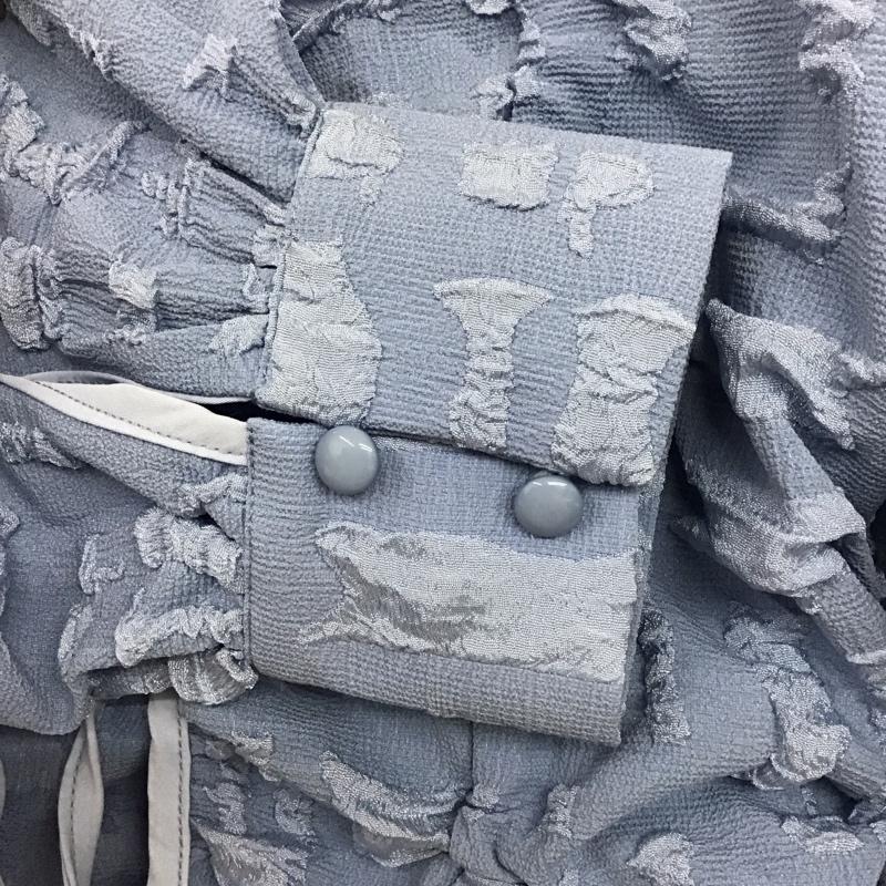 ダブルクローゼット w closet カーディガン 長袖 長袖カーディガン 前開き ノーカラー FREE  青 / ブルー / blue レディース USED 古着 中古 10155957