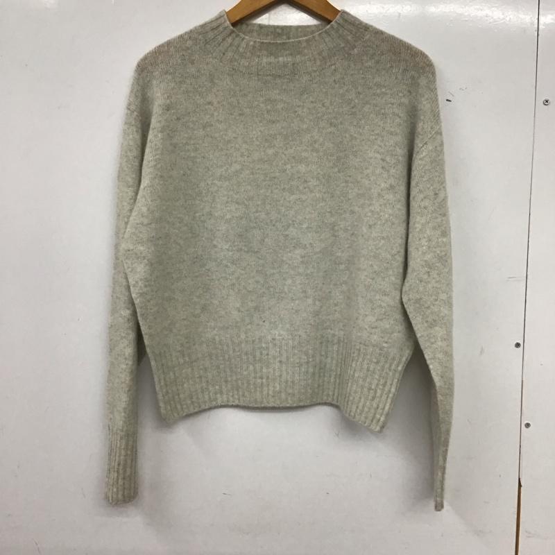 マーガレットハウエル MARGARET HOWELL ニット、セーター 長袖 長袖ニットカットソー プルオーバーカットソー 2 無地 灰 / グレー / gray レディース USED 古着 中古 10155958