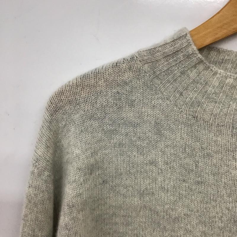 マーガレットハウエル MARGARET HOWELL ニット、セーター 長袖 長袖ニットカットソー プルオーバーカットソー 2 無地 灰 / グレー / gray レディース USED 古着 中古 10155958
