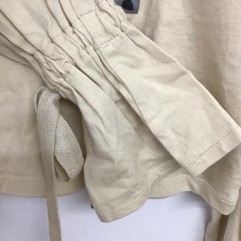 ジュエティ jouetie カットソー 長袖 長袖カットソー プリントカットソー フリルネック M プリント ベージュ / ベージュ / beige レディース USED 古着 中古 10155959