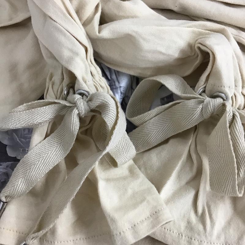 ジュエティ jouetie カットソー 長袖 長袖カットソー プリントカットソー フリルネック M プリント ベージュ / ベージュ / beige レディース USED 古着 中古 10155959