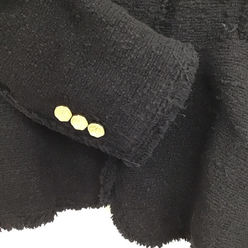 ザラ ZARA ジャケット、上着 ジャケット、ブレザー カジュアルジャケット ノーカラージャケット XS  黒 / ブラック / black レディース USED 古着 中古 10155960