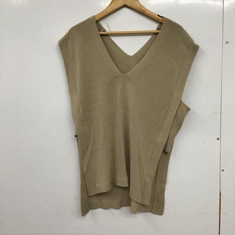 レプシィム LEPSIM ベスト ベスト ニットベスト ノースリーブカットソー プルオーバー FREE 無地 ベージュ / ベージュ / beige レディース USED 古着 中古 10155962