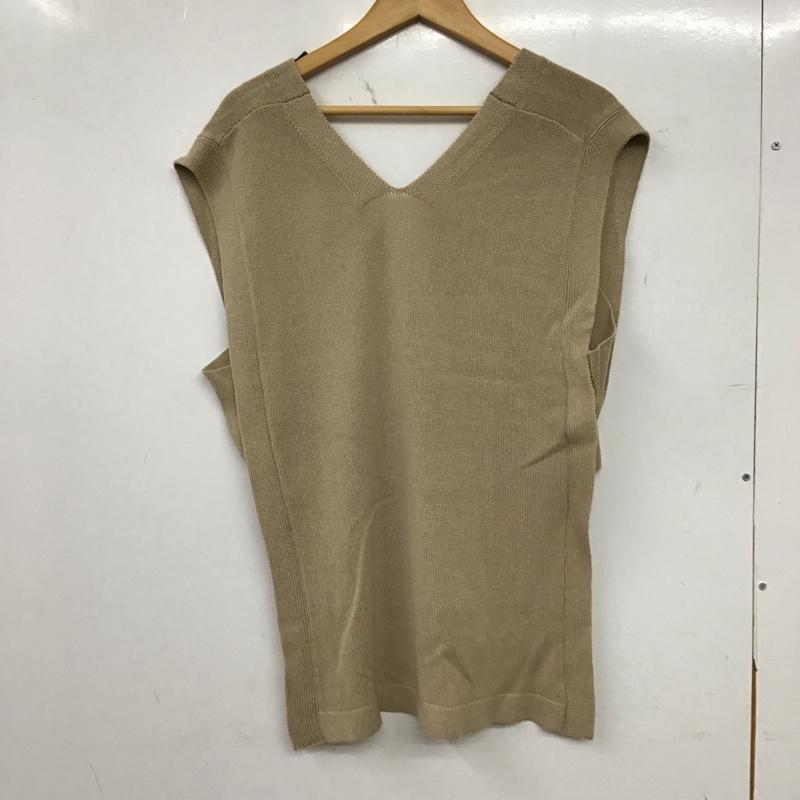レプシィム LEPSIM ベスト ベスト ニットベスト ノースリーブカットソー プルオーバー FREE 無地 ベージュ / ベージュ / beige レディース USED 古着 中古 10155962