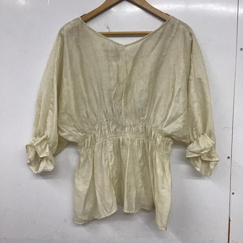 ローリーズファーム LOWRYS FARM シャツ、ブラウス 半袖 半袖シャツ 無地シャツ フリルシャツ FREE 無地 ベージュ / ベージュ / beige レディース USED 古着 中古 10155963