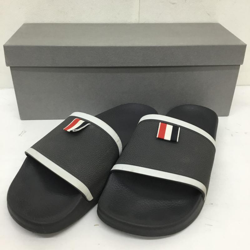 トムブラウン THOM BROWNE サンダル サンダル THOM BROWNE ラバープール スライド サンダル US：7 無地 黒 / ブラック / black メンズ USED 古着 中古 10155970