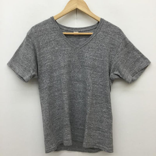 フラットヘッド The Flat Head Tシャツ 半袖 THE FLAT HEAD Vネック 半袖 カットソー グレー 38 ロゴ、文字 灰 / グレー / gray メンズ USED 古着 中古 10155973